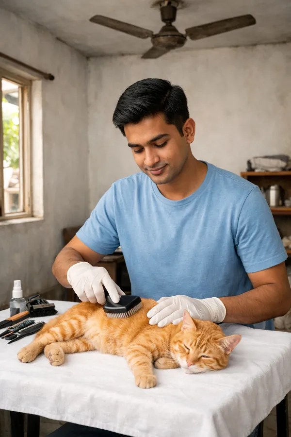 Professional pet grooming service in Barrackpore